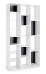 Bizzotto Biblioteca mdf alb gri Arctic 91x29.8x178.3 cm (19898) Biblioteca