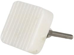 Clayre & Eef Buton mobila din fier si piatra alba 3x3 cm (8920)
