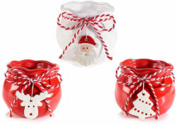 Decorer Set 3 ghivece ceramica Craciun 8.5x7 cm (41761)