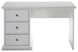 Mobikon Birou PC din mdf lacuit alb Paris 130x62x74 cm (14025)