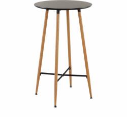 Mobikon Masa tip bar cu blat mdf negru picioare metal Imam 60x103 cm (16724)