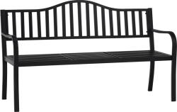 Mobikon Banca de gradina cu masa din fier neagru DAGNO 150x60x85 cm (17647)