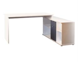 Mobikon Birou din mdf alb gri Dalton 138x68x75 cm (19658)