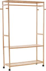 Mobikon Organizator dulap bambus natural Melar 112.5x35x165 cm (17981) Garderoba