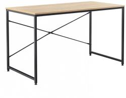 Mobikon Birou din pal natur stejar si picioare metal negru Mellora 120x60x72 cm (17453)