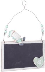 Bizzotto Decoratiune suspendabila cu tablita de scris model Mos Craciun 16x4x25 cm (11411)