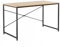 Mobikon Birou cu blat mdf natur stejar si picioare metal negru Mellora 100x60x72 cm (18265)