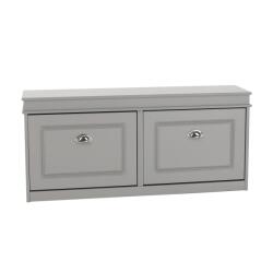 Mobikon Pantofar 2 compartimente gri Seber 104x24x47.5 cm (18104) Pantofar