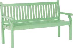 Mobikon Banca de gradina din lemn verde menta KOLNA 150x58x88 cm (17725)