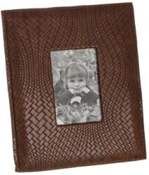 Bizzotto Rama foto de masa din piele ecologica maro 25 cm x 1.5 cm x 29.5 h (5787)