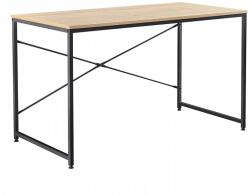 Mobikon Birou din mdf natur stejar si picioare metal negru Mellora 150x60x72 cm (18266)