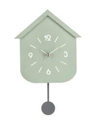 Bizzotto Ceas perete verde cu pendul Home 24x5.5x37.5 cm (40554)