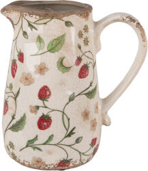 Clayre & Eef Carafa decorativa ceramica multicolora Capsuni 17x12x18 cm (63252)