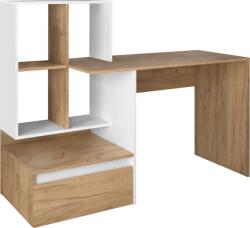 Mobikon Birou DTD stejar artisan alb Nereo 145x52x111.6 cm (62785)