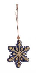 Bizzotto Ornament brad Zaffiro 9x9 cm (75023)