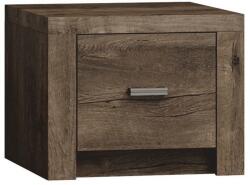 Mobikon Noptiera din pal maro frasin inchis Infinity 45x42x55 cm (14062)