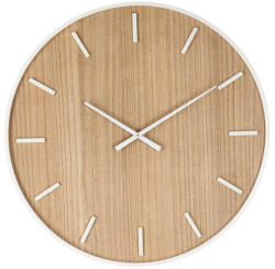 Bizzotto Ceas perete mdf natur otel alb Janvier 70x4.5 cm (64982)