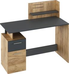 Mobikon Birou DTD stejar artisan grafit Platon 121, 5x55x109, 5 cm (66871)