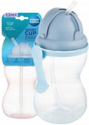 Canpol babies Canpol Kulacs Zárható Szilikon Szívószállal 370ml (56/113_blu2)