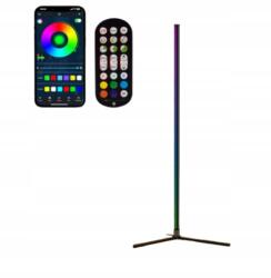  Riyo LED-es állólámpa Rgb sarok állólámpa applikációval és távirányítóval (B0D4QVVY69)