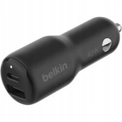 Belkin Autós töltő Usb-c Pd 3.0 3A Pps 30W Usb-a 12W, kicsi