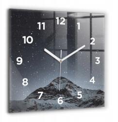  Elegáns Üveg Falióra Nyomtatott Hegy a csillagok alatt 60x60 cm (010010500080100273761)