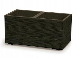 Prosperplast Virágtartó Prosperplast betéttel 57, 7x28, 8x29 cm Madeira Case Eco Wood kávé (DMA600W-4625W)