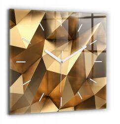  Négyzet alakú Üveg Nappali Óra Mintával Geometrikus Textúra 60x60 cm (010010500080100270402)