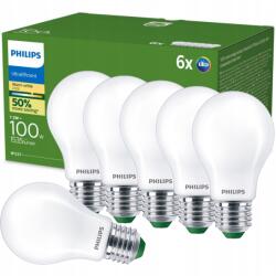 Philips Led izzó E27 Philips 7.3W 100W 1535lm 210lm/W 2700K Meleg A-osztály 6 db (929003625331)