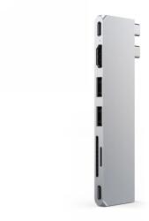 Satechi alumínium Usb-c hub MacBook Usb 4, Usb-c Hdmi Usb-a, SD/microSD készülékekhez (ST-HUCPHSS)