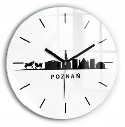  Üveg falióra Poznań mintával panoráma grafika fi60 cm (010010500050200267713)
