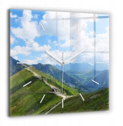  Dekoratív Üvegóra Kasprowy Grafikával Wierch Zakopane Nagy 60x60 cm (010010500080100271958)