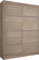  Dulap cu uşi glisante, stejar sonoma/gri, merina 150 (UE-0000147809) Garderoba