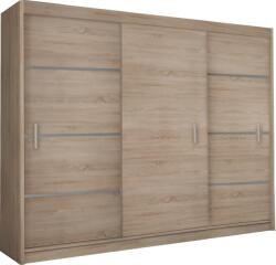 Dulap cu uşă glisantă, stejar sonoma/gri, merina 250 (UE-0000147813) Garderoba
