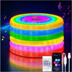  Led szalag Rgbic 5m neon Led App zene távirányító vízálló (B0FHB8S531)