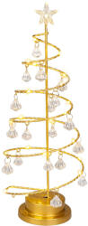 MagicHome Decorațiune de Crăciun, MagicHome Vianoce, brad, 18 × 18 × 40 cm, 30 LED, alb cald, IP20, pe baterii (2× AA - nu sunt incluse)