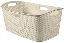CURVER Cos rufe, impletit, Curver Style 47L, bej, 60x39x28 cm (223393) - efistore - 99,99 RON