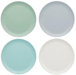 Colourworks Classics Melamin Salátás és Snack Tányér Klasszikus Színekben, 4 db-os Szett