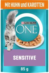ONE Sensitive Finom Falatok Szószban Csirkével - Nedves Macskaeledel - 26 x 85 g