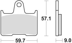 BRAKING fékbetétek, BRAKING (szinterezett keverék CM56) 2 db/csomag - runder - 7 335 Ft