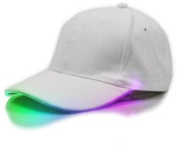 AVEX Sapca de tip baseball, cu cozoroc iluminat RGB, culoare Alba, marime universala, reglabila (AVX-BQ46A)