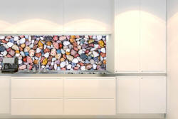 DIMEX ART Konyhai fotótapéta - színes kavicsok 180 x 60 cm (KI-180-247)
