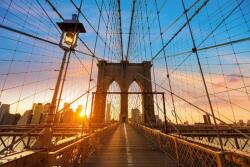 DIMEX ART Nem szőtt fotótapéta brooklyn híd naplementekor 375 x 250 cm (MS-5-2966)