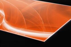 DIMEX ART Plexi a konyhapult mögött narancssárga absztrakt - 80 x 60 cm (PGT-08060-037)
