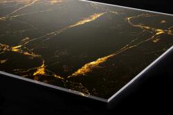 DIMEX ART Plexi a konyhapult mögött fekete és arany márvány - 60 x 40 cm (PGT-06040-279)