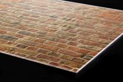 DIMEX ART Plexi a konyhapult mögött egy fal vörös téglából - 60 x 40 cm (PGT-06040-306)