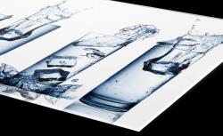 DIMEX ART Plexi a konyhapult mögött egy pohár vizet - 80 x 40 cm (PGT-08040-162)