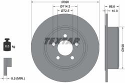 TEXTAR Disc Frana 92234803 Chrysler 300C Dodge Challenger/Charger (92234803)