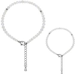  Bratara Piatra Lunii Curcubeu Rotund Fatetat 3x3 mm Diametru 57 mm cu Argint 925 sau Inox 316L 1 Buc