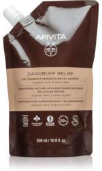 APIVITA Dandruff Relief Dry Dandruff Dermatological Shampoo sampon anti-matreata pentru un scalp uscat, atenueaza senzatia de mancarime Refill 500 ml